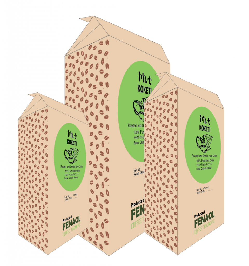 Roasted and Grinned Harar Coffee